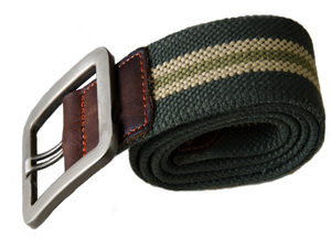 Combination striped web belt by devanet